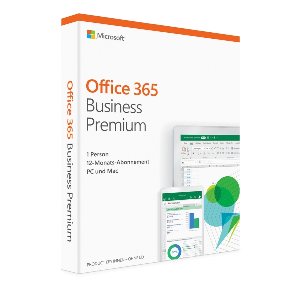 Microsoft Office 365 Business Premium, 5 devices, 1 year