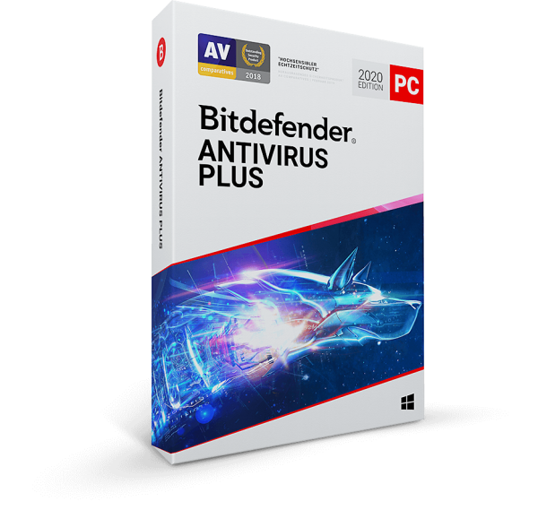 Bitdefender Antivirus Plus 2020 full version, 1 Device1 Year+ 3 months